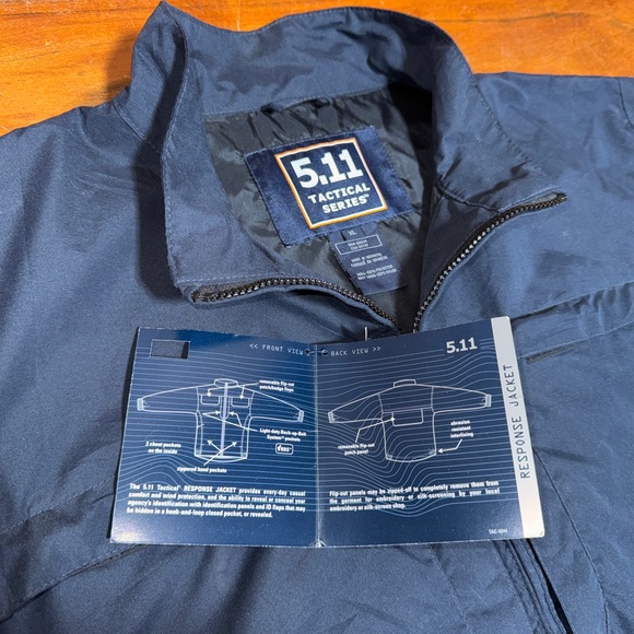 NEW Men’s 511 5.11 Tactical Dark Navy Response Jacket Coat Windbreaker XL NWT - Picture 12 of 12
